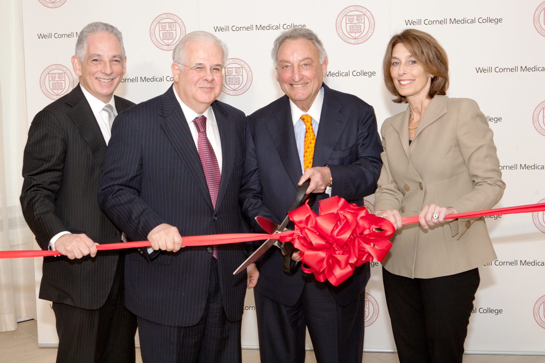 Dr. Steven J. Corwin, Dr. Daniel Knowles, Sanford I. Weill and Dr. Laurie H. Glimcher