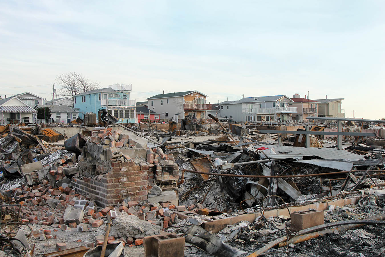 After the storm: The neighborhood of Breezy Point, New York, was especially hard hit. Photo Credit: Leonard Zhukovsky