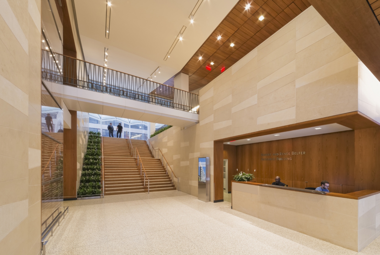 The Belfer Research Building's lobby