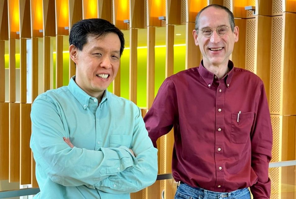 two men posing for a portrait