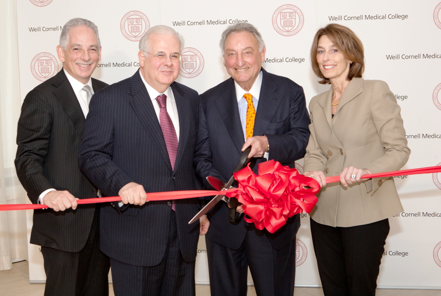 Dr. Steven J. Corwin, Dr. Daniel Knowles, Sanford I. Weill and Dr. Laurie H. Glimcher