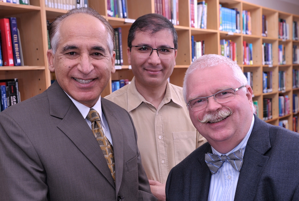 From Left to right: Dr. Ravinder Mamtani, Dr. Lotfi Chouchan, Dr. Dietrich Büsselberg