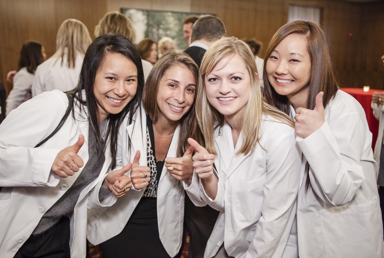 Physician assistant students Zoe Chan, Jenna Green, Tristyn Richendifer and Sarah So All photos: Carlos Rene Perez