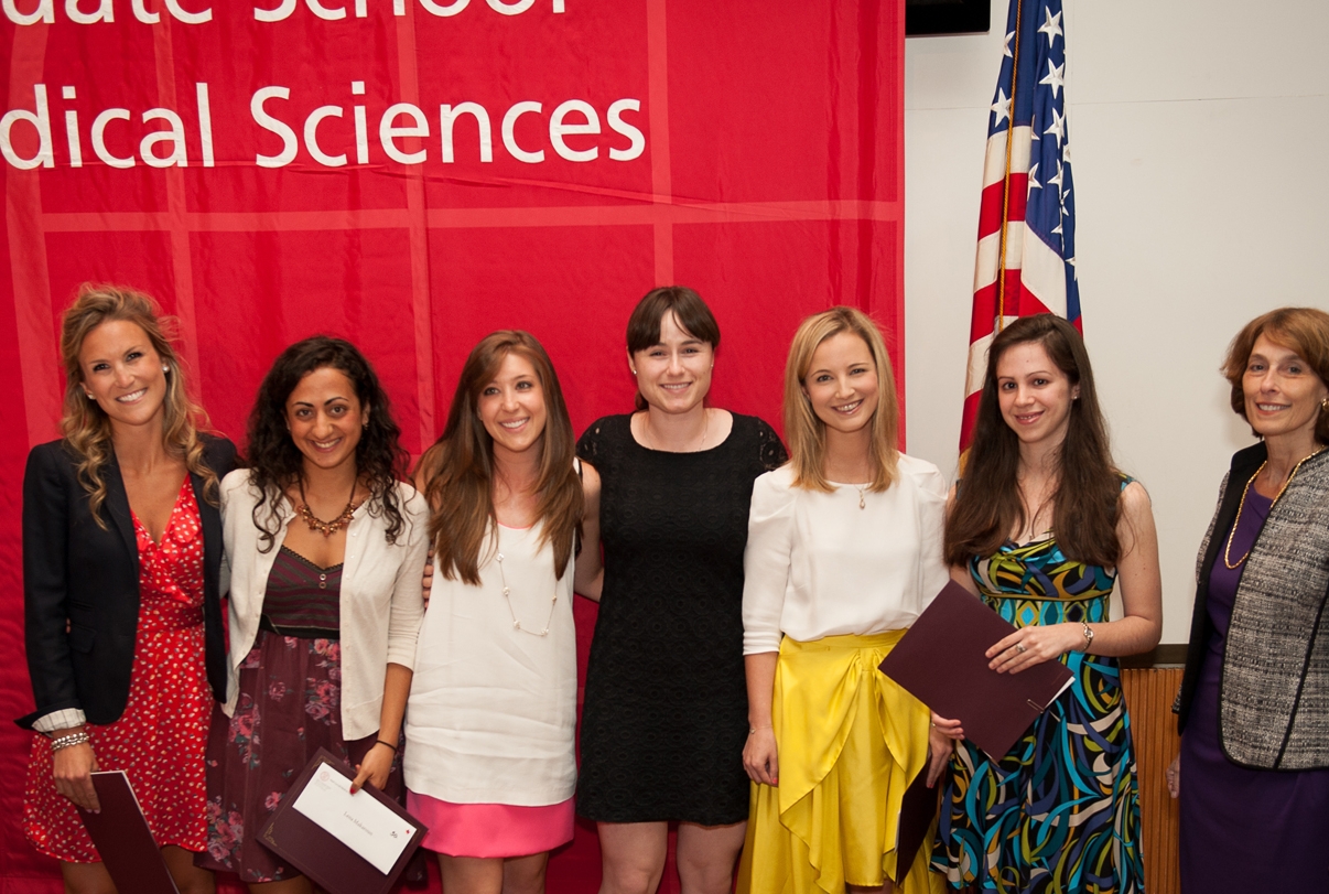 Recipients of the Glasgow-Rubin Memorial Achievement Citations and Glasgow-Rubin Memorial Award during the annual Weill Cornell Medical College Convocation May 30.