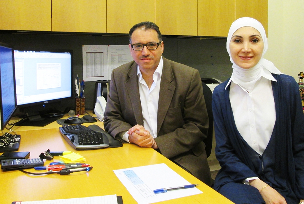 Dr. Laith Abu-Raddad and Ghina Mumtaz