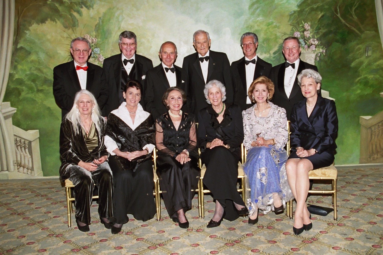 Dr. Herbert Pardes, Arthur Mahon, Maurice Greenberg, Dr. Isadore Rosenfeld, Dr. Peter Guida and Dr. Antonio Gotto, Dr. Nancy Wexler, Myra Mahon, Corinne Greenberg, Camilla Rosenfeld, Bernadette Castro and Anita Gotto.