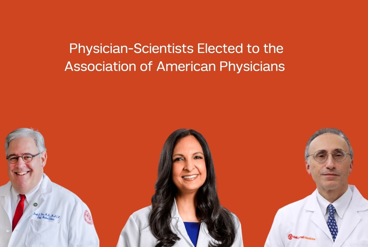 composite image of three doctors
