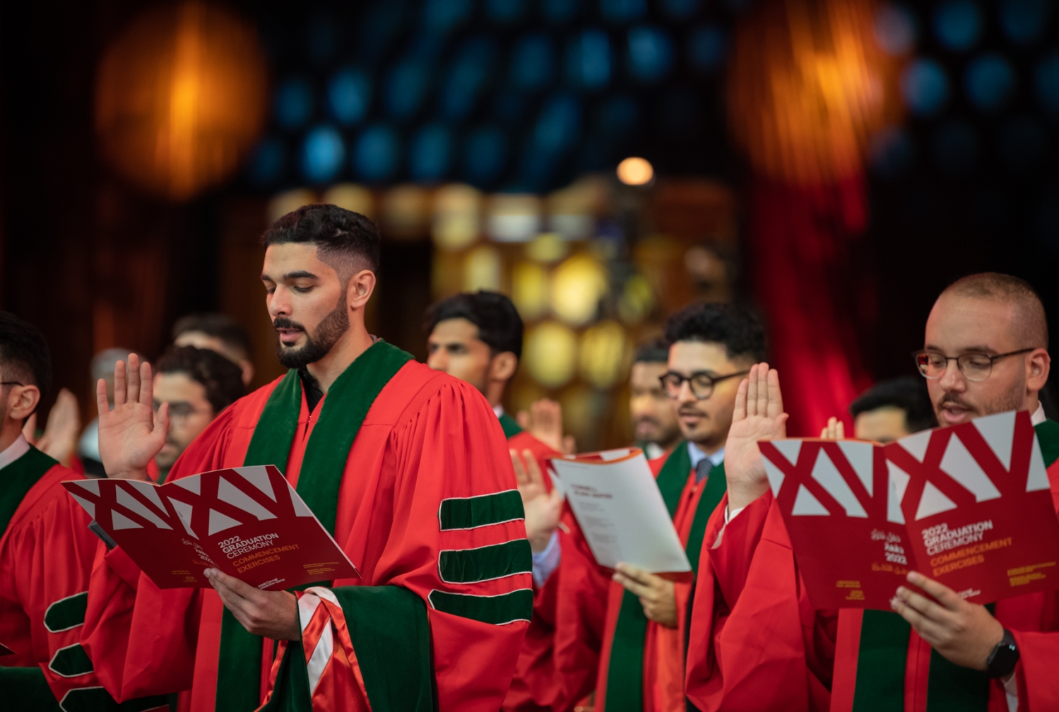 students in Qatar graduating from medical school