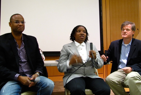 Elizabeth Dumay and Drs. Patrice Severe and Daniel Fitzgerald