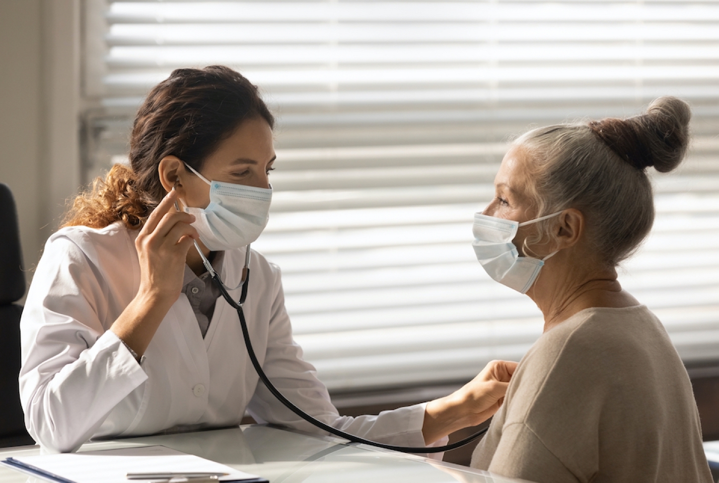 a physician and a patient