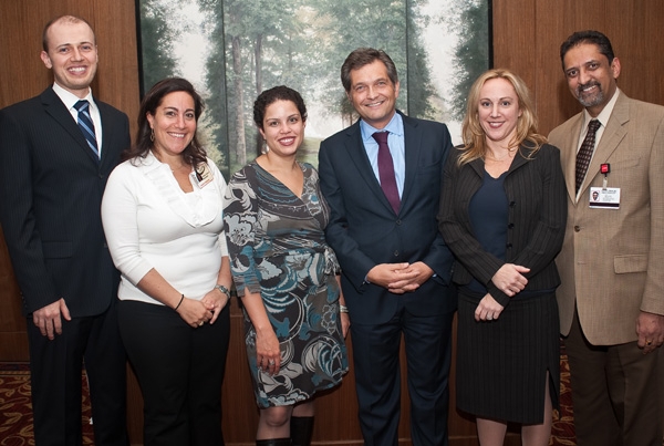 Dr. Radecki, Tracy Maltz, Nicole Holland, Dr. Härtl, Dr. Bridget Cary and Dr. Sudhir Diwan