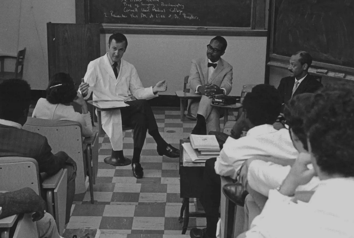 Historical photo of students in a classroom