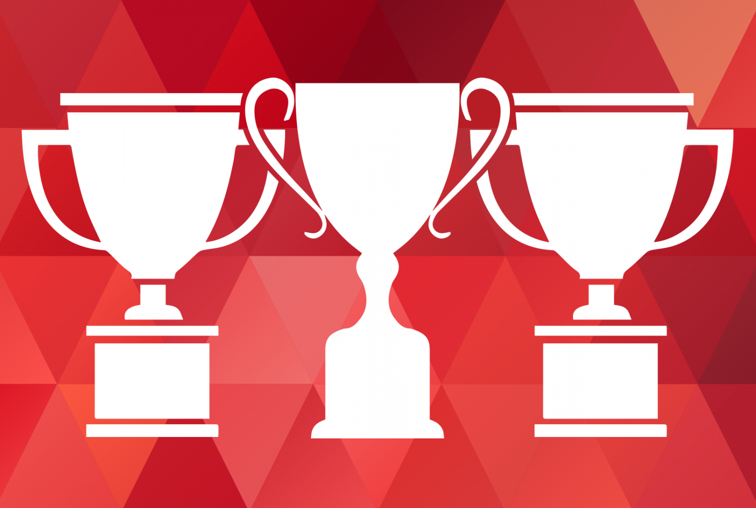Graphic of award trophies