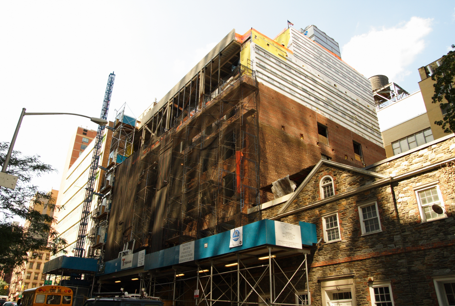 Building at 407 E. 61st St. under construction
