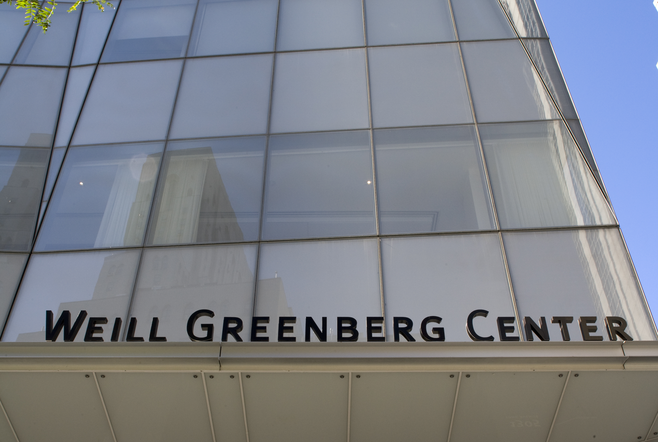 Exterior of the Weill Greenberg Center