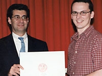 Peter Jordan, winner of the Howard Hughes Pre-Doctoral Fellowship.