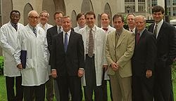 Dean Gotto with faculty recipients of teaching awards