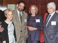 Dr. Nancy Nealon, Dr. Sudhir Diwan, Daisy Soros, and her husband, Paul Soros.