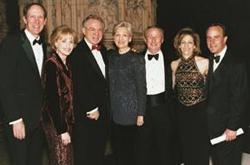 Cabaret co-chairs Marc and Jeri Shapiro and Phyllis and Ivan Seidenberg with Dr. Antonio and Anita Gotto and Dr. Herbert Pardes 
