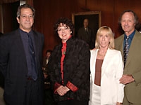 Dr. Robert Millman; Laurie Garrett; and Jill and Ken Iscol.