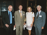 Advancing the Clinical Mission campaign chairman Kevin Brine with Dr. Jeffrey Borer, Daisy Soros and Peter Sacerdote