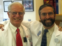 Dr. Marcus Reidenberg with his son, Dr. Bruce Reidenberg