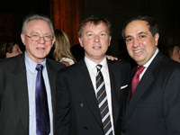 Dr. Herbert Pardes, Graziano de Boni and Dr. Frank Chervenak