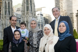 Heba Haddad and her family.