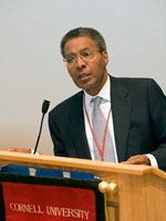 Dr. Alvin Pouissant, '60, delivers the keynote address on "The Media's Impact on Children's Health and Well-Being" during the Alumni Reunion Weekend, Oct. 13 and 14.