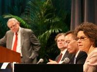 Women's Health Symposium: discussion on weight loss moderated by Drs. Herbert Pardes, Orli Etingin, Scott Goldsmith and Micha