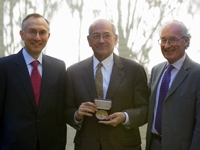 Dr. Barchas, Dr. Harvey V. Fineberg and Sir Michael Rutter