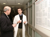 Drs. Richard Smiley and Hugh Hemmings at the 2006 Anesthesiology Research Expo