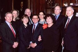 At a luncheon held to honor members of the Menschel and Paduano families in recognition of a pledge to establish the Nancy C. Paduano Professorship in Pediatrics