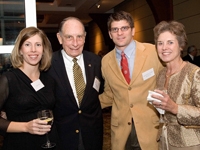 Dr. Kenneth G. Swan, outgoing president of the Alumni Association, and his family.