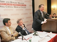 Dr. David Hajjar, Dr. Gotto and Howard Milstein