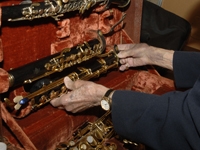 Jazz legend Al Gallodoro visits WCMC