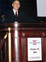 Dr. Morton Coleman was honored at the Lymphoma Research Foundation's "Discovery Gala."