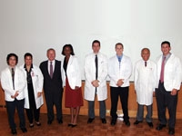 Carlos Villa, Dr. Carol Storey-Johnson, Dean Gotto, Eva Umoh, Dr. Michael Kaplitt, Brant Ullery, Dr. Bruce Ballard and Harma Turbendian