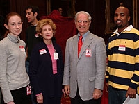 Medical student Jennifer Rossi, Dr. Susanna Cunningham-Rundles, Dr. Marcus Reidenberg, and medical student Ronald...