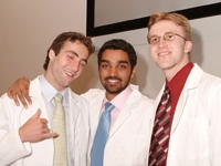 MD-PhD students Maxime Kinet, Suchit Patel and Krzysztof Glomski.