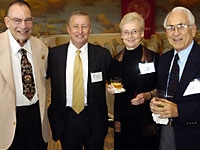 Dean Gotto with Dr. William Gordon and Mary and Joseph Indenbaum, M.D., in Los Angeles.