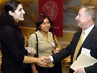 Dean Gotto met with Cornell University undergraduates in L.A. who were interested in learning more about the Medical College.