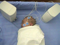 Newborn babies distinguish sleep sounds while asleep