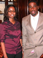 Bernard Ashby, SNMA chapter president, and Terry-Ann Chambers helped organized the program.