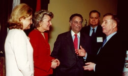 Carolyn Maloney and Sue Kelly with Sanford Weill, Harold Tanner and Dr. Antonio Gotto