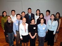 Medical students and event organizers at the APAMSA Northeast Conference