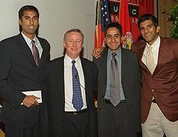 Recipients of the John Metcalf Polk Prize with Dean Antonio Gotto