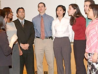 Members of the Class of 2007 sing H.F. Chorley's "The Long Day Closes."