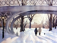 "Winter Walk" by Tauschek, featured on the cover of the January 7, 2004 issue of Student JAMA.