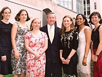 the Janet M. Glasgow Memorial Award and the Glasgow Citations winners with Dean Gotto